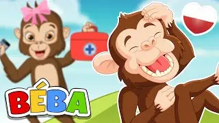 Pięć małych małpek | Piosenka do tańca dla dzieci | B&Eacute;BA