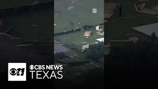 Severe storm damage surveyed in Gordon, TX