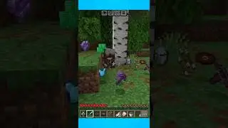 Minecraft but Leaves Drops op item #minecraft #shorts #funny