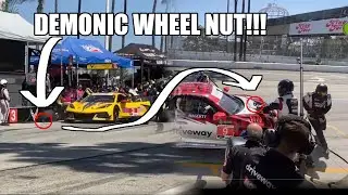 Corvette Racing Wheel Nut KILLS Pfaff Motorsports Porsche 911 at 2022 IMSA Long Beach - Synced