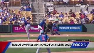 Robot umpires approved for MLB in 2026