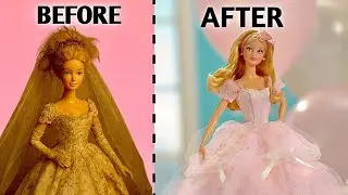 🎀 Doll Makeover Transformation | DIY Barbie Doll Glow Up | Mini Doll Makeup & Fashion Ideas 💄✨
