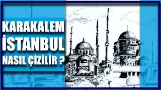 KARAKALEM 🕌İSTANBUL🕌 ÇİZİMİ KOLAY VE HIZLI ÇİZİM KOLAY RESİM NASIL YAPILIR ?