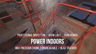 The extreme indoors flight possibilities in low light conditions of a new powerful inspection drone