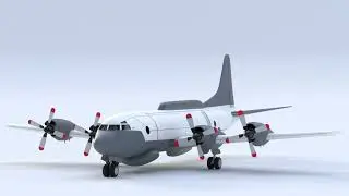 #Lockheed #EP-3E Aries II - #The #EAVESDROPPER #VR / #AR / #low-poly #3d #model🔽