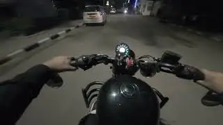 Unleash the Beast: Meteor 350 by Night &ndash; ASMR Ride Through Chandigarh | RAW Sound#ChandigarhAtNight 