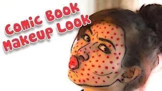 Comic Book Inspired Halloween Makeup Look