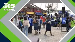 Seahawks’ 50th season brings surge of visitors to Pioneer Square and waterfront