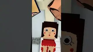映画予告「動いたらだるまが襲って来るサバイバルデスゲーム ～コケシ編～」『マイクラアニメ』【まいくら・マインクラフト】#Shorts
