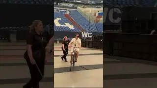 Rammstein LIVE 2024 Paul Landers have fun with fans Gelsenkirchen Germany backstage amazing