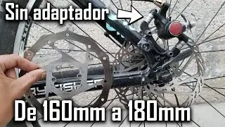 Como cambiar discos de 160mm a 180mm sin adaptador?