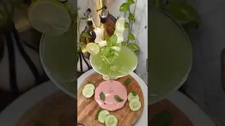 Refreshing Cucumber Mojito 🤤 #recipe #mojito #mocktail #drinksrecipe #viral #youtubeshorts #shorts