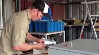 Ben working on a Remote Power System