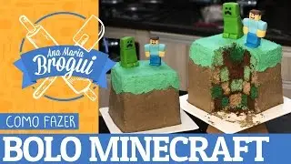 COMO FAZER BOLO MINECRAFT | #AnaMariaBrogui
