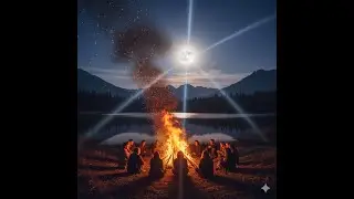 fire in the moonlight