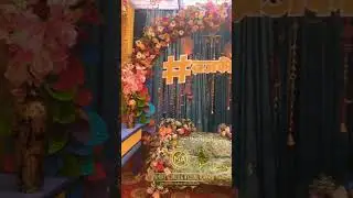 Obsessed with this beautiful Mehendi decor. #wedding #mehendi #decoration #bihar