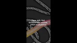 Tape, talk, fast forward and rewind, pitch modulation Sound Effect