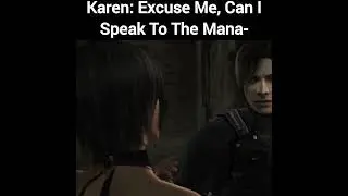 Leon Choking Ada(Karen's Be Like) #memes #re4 #funny #shorts #fypシ