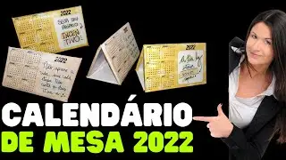 Como fazer calendário de mesa 2022 / Calendário reforçado / calendário trabalhado