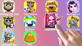 My Talking Tom 2,KPop Demon Hunters,Roblox,My Hank,My Talking Angela 2,Talking Ben,POU,Talking Juan
