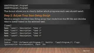 How to Use a Configuration File to Select Components in Inno Setup Installers