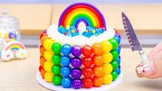 Amazing Rainbow Cakes Decorating Ideas 🍫🌈| Satisfying Miniature Rainbow Cakes | Mini Bliss