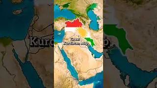 Flag Map of Great Kurdistan