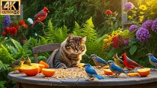 Ultimate Cat TV 😺 Birds & Squirrels Explore the Birdtable 🕊️🐿️ Nature Videos for Cats 4K HDR