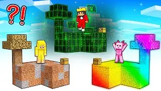 MONGO VS AXY SKYBLOCK BATTLE in Minecraft
