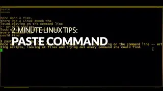 How to use the paste command