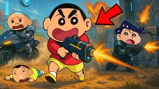 Shinchan VS Masao VS Kazama VS Bochan In Indus Battle Royale 😱 | Who Will Win? | Funny Game 😂