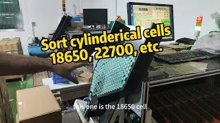 Redway Cylindrical Battery Cell Sorting Machine, 18650, 21700, and more