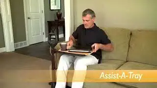 Stander Assist A Tray Multi Functional Adjustable Tray Table with Ergonomic Support, 360 Swivel