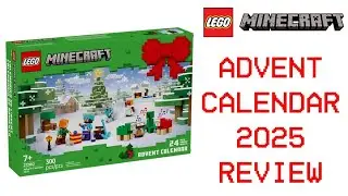 Обзор рождественского календаря Lego Minecraft на 2025 год