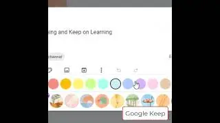 Google Keep Change Note Background Color