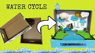 💦WATER CYCLE WORKING MODEL♻️SCIENCE MODEL🔬