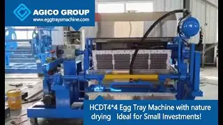 AGICO DT4*4 Egg Tray Machine with nature drying   Ideal for Small Investments!