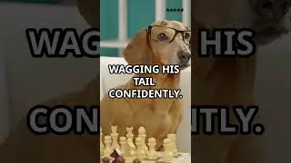 Meet Rex, the chess-playing dog who prefers strategy over chasing!#TalkingDog #ChessChampion