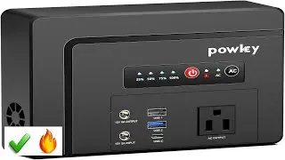 Портативная электростанция Powkey мощностью 100 Вт, номинальной мощностью 97 Вт&middot;ч, небольшой порт...