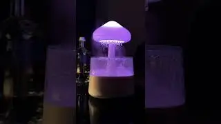 Mushroom rain drop aroma diffuser with white noise