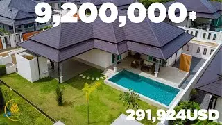 9,200,000THB(291,924USD)🎥Luxury Designed Pool Villa 3 Bedroom At Soi 70 Hua Hin For Sale