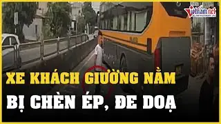 Xe kh&aacute;ch giường nằm bị ch&egrave;n &eacute;p, đe doạ tr&ecirc;n quốc lộ 1A | B&aacute;o VietNamNet
