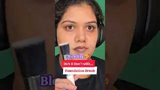 ❌️✅️ Foundation Brush #foundationblending #makeupbrush #shorts