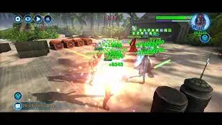 Bane/SET (15% HP, 50% H) vs. QA/POW/MQG/Echo/Shaak (L9 Jawa FDC): 65 banners