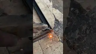 Hingle welding joints for gate #welding #stickwelding #arcwelding #welder #fabrication #weld