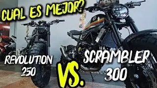 🔥DAYTONA SCRAMBLER 300cc vs DAYTONA REVOLUTION 250cc🔥 /// las diferencias