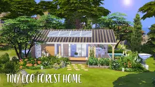 Tiny Eco Forest Home | The Sims 4 | No CC | Stop Motion | Sims 4 Video