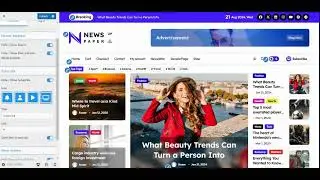 NewsPaperup Magazine & Blog WordPress Theme Header Rightbar