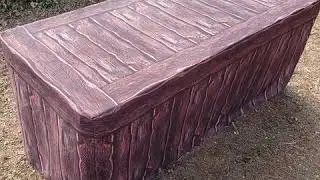 Faux Wood Fabric Table Covers - Log Cabin Wood Design