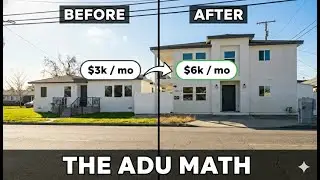 How to Double Your Cash Flow on your Next Investment Property - ADU Investing/Underwriting